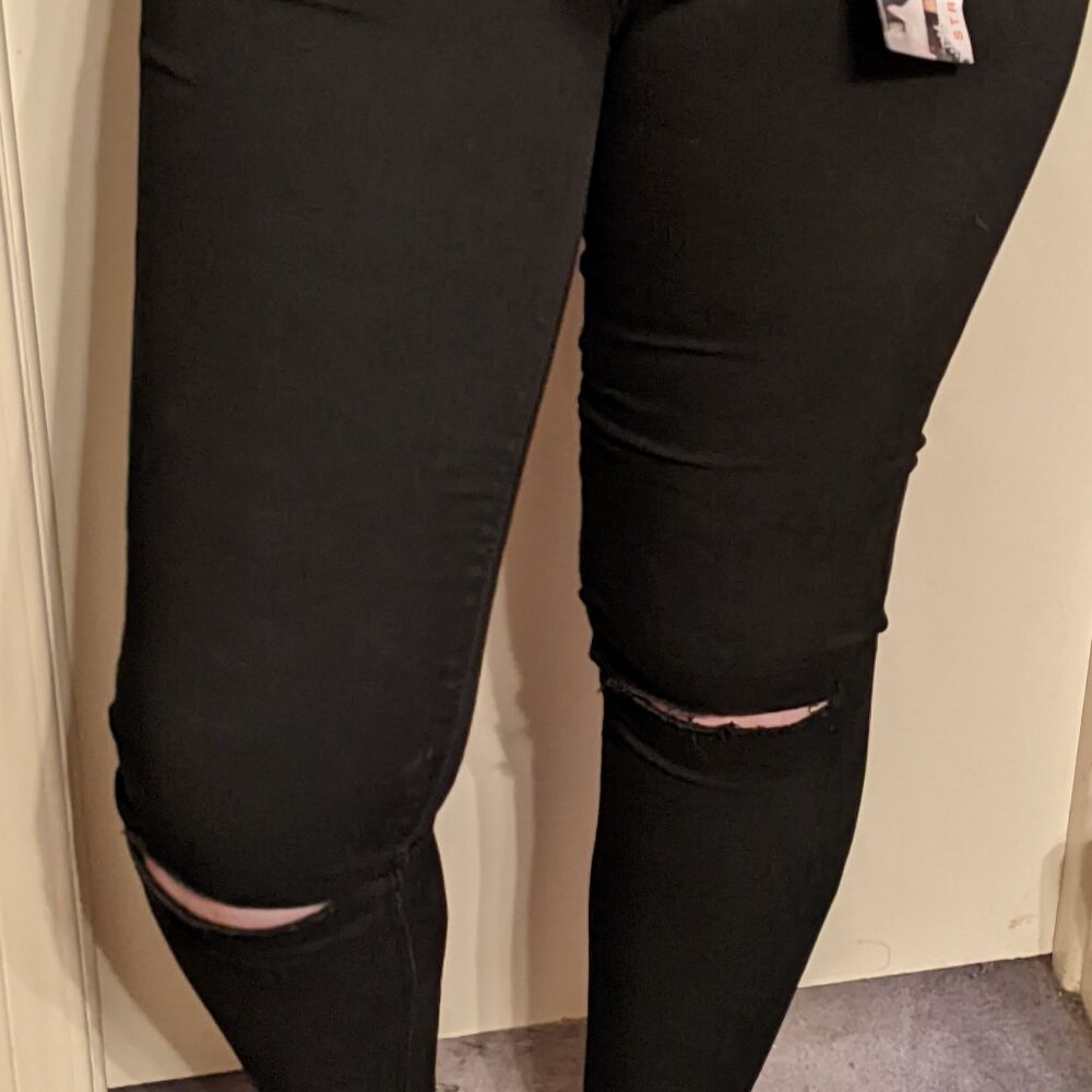 High-Waist Stretch Denim